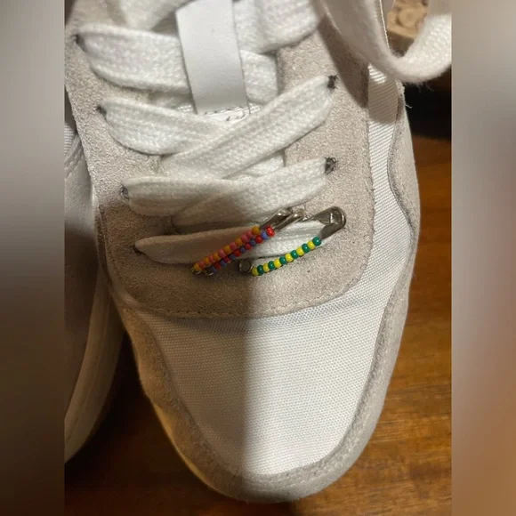 LOEFFLER RANDALL KEIRA LOW TOP SNEAKER INCEMENT/MOCHA LEOPARD EUC size 7 - Picture 9 of 13